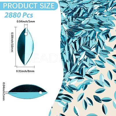 2880Pcs PVC Sequin Pendants KY-CY0001-16B-1
