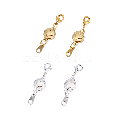10 Sets 2 Colors Zinc Alloy Magnetic Clasps PALLOY-CJ0001-140-1