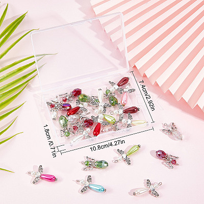 30Pcs 2 Style Alloy Pendants FIND-SC0004-06-1