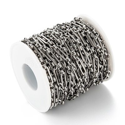 Tarnish Resistant Handmade 304 Stainless Steel Link Chains CHS-M004-02P-1