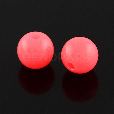 Fluorescent Acrylic Beads LS-MACR-R517-6mm-08-1
