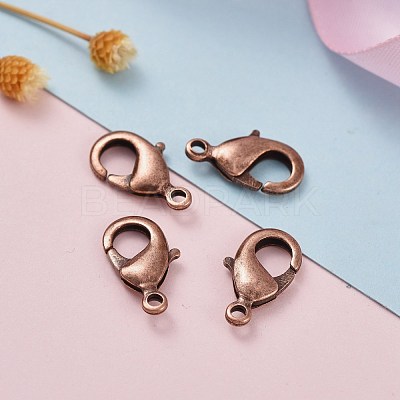 Brass Lobster Claw Clasps KK-903-R-NF-1