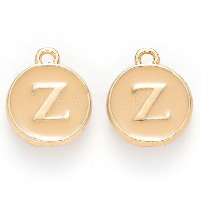 Golden Plated Alloy Enamel Charms X-ENAM-S118-06Z-1