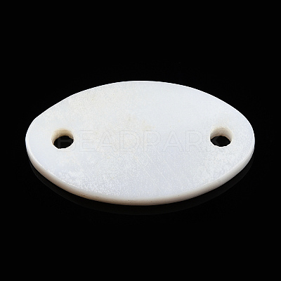 Natural Freshwater Shell Connector Charms X-SHEL-N026-214A-A01-1