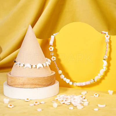 160Pcs 8 Styles Natural Freshwater Shell Beads Strands SHEL-TA0001-08-1
