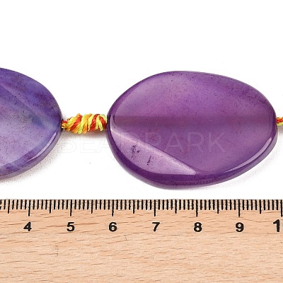 Natural Banded Agate Beads Strands G-P605-L02-05-1