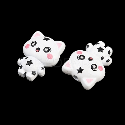 Baking Paint Zinc Alloy Beads AL-CBA032C-07-1