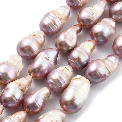 Natural Nucleated Pearl Beads Strands PEAR-B004-15D-02D-1