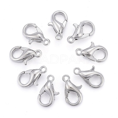 Zinc Alloy Lobster Claw Clasps X-E103-1