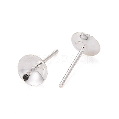 925 Sterling Silver Stud Earring Findings STER-K167-027D-S-1