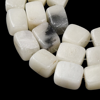 Natural White African Opal Beads Strands G-D098-D04-02-1