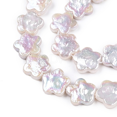 Baroque Natural Nucleated Keshi Pearl Beads Strands PEAR-S020-A03-1