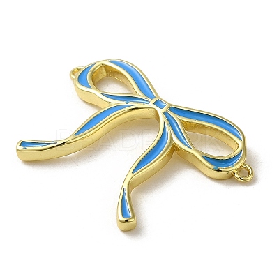Brass Enamel Connector Charms KK-D098-01G-01-1