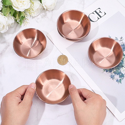 6Pcs Stainless Steel Dipping Bowls AJEW-CP0009-70RG-1