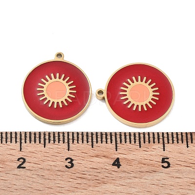 Ion Plating(IP) 304 Stainless Steel Pendants LS-STAS-P339-07G-01-1