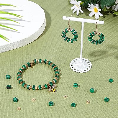 1Strand Synthetic Malachite Beads Strands G-NB0003-30-1