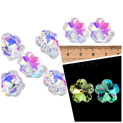 100Pcs Glass Pendants GLAA-SP0001-63-1