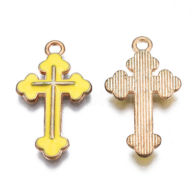 Alloy Enamel Pendants ENAM-S121-059K-1