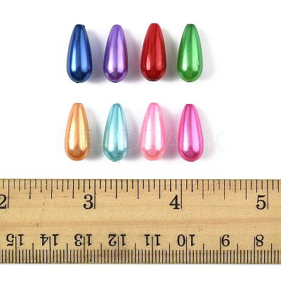 172Pcs 102G ABS Plastic Imitation Pearl Teardrop Beads MACR-FS0002-24-1