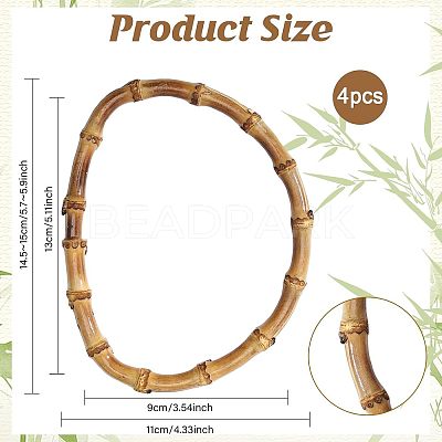 Bamboo D Shaped Handles Replacement FIND-CA0001-17-1