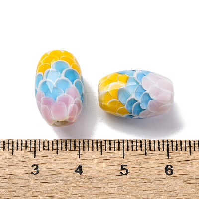 Two Tone Handmade Lampwork Beads LAMP-K042-01H-1