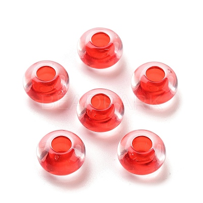 Transparent Acrylic European Beads TACR-P009-C01-1
