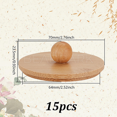 15Pcs Bamboo Lid FIND-BC0013-21-1