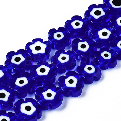 Handmade Lampwork Beads Strands X-LAMP-N023-002B-02-1