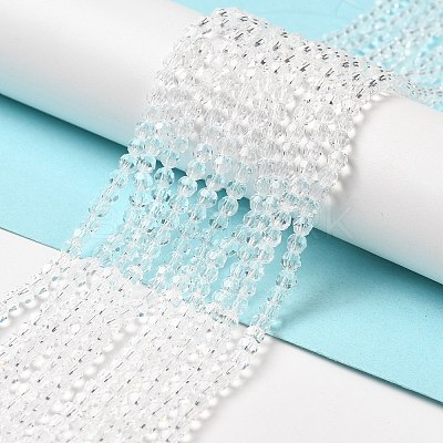 Transparent Glass Beads Strands EGLA-A035-T4mm-D19-1
