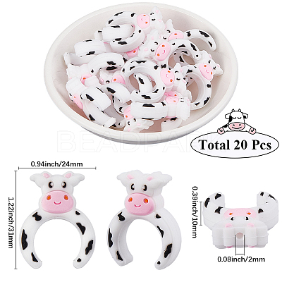 20Pcs Silicone Beads SIL-SC0002-81-1