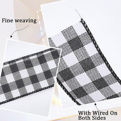 Imitation Burlap Ribbon DIY-WH20048-067B-1