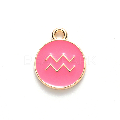 Alloy Enamel Pendants X-ENAM-S124-01A-03J-1