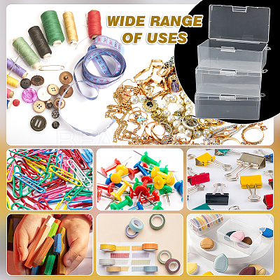 Plastic Bead Containers with Hinged Lid AJEW-WH0479-88B-1