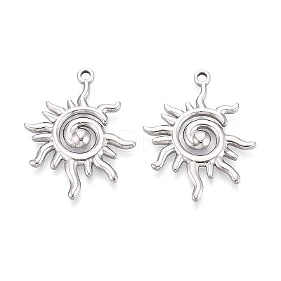 304 Stainless Steel Pendants STAS-T065-07P-1