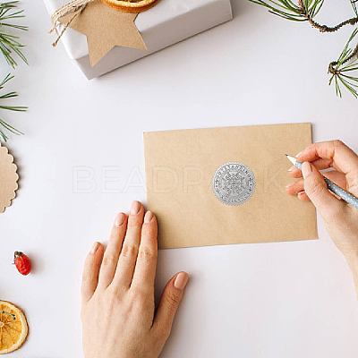 34 Sheets Custom Silver Foil Embossed PET Picture Sticker DIY-WH0528-021-1