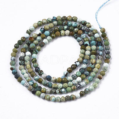 Natural Green Turquoise Beads Strands X1-G-N328-001A-1
