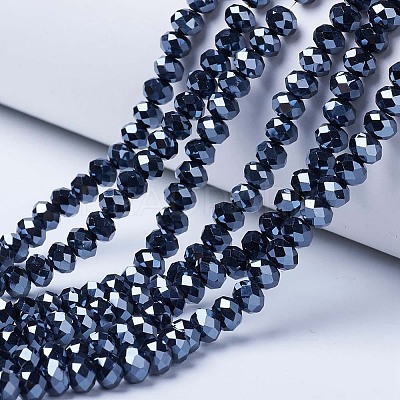 Electroplate Glass Beads Strands LS-EGLA-A034-P1mm-A18-1
