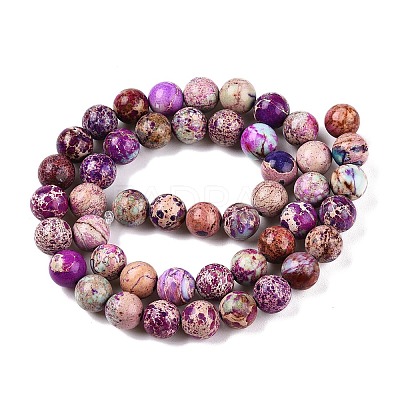 Natural Imperial Jasper Beads Strands G-N342-63I-1