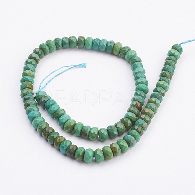 Natural Magnesite Beads Strands TURQ-P027-29-5x8mm-1