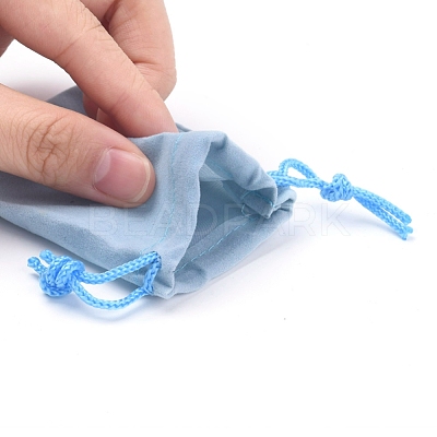 Velvet Cloth Drawstring Bags X-TP-C001-70X90mm-3-1