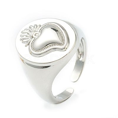 Brass Cuff Rings RJEW-G113-04B-1