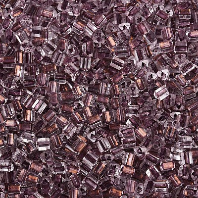 Transparent Inside Colours Glass Seed Beads SEED-T007-13K-1