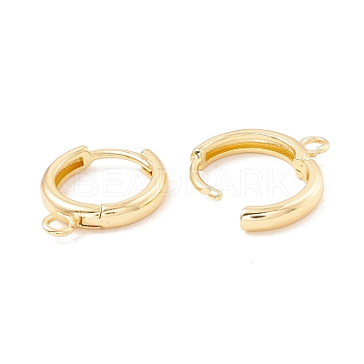 Brass Hoop Earring Findings KK-P217-22G-1