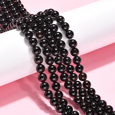 Natural Agate Beads Strands X-G-G390-8mm-01-1