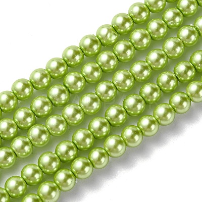 Grade A Glass Pearl Beads LS-HY-J001-4mm-HX014-1