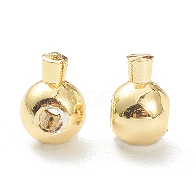 Brass Crimp Beads KK-F826-04G-1