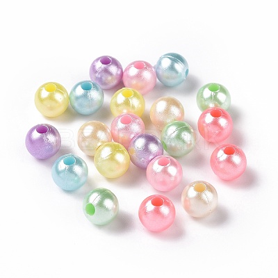 Imitation Pearl Acrylic Beads OACR-E013-29B-1