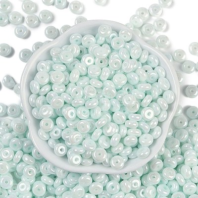 Opaque Colours Luster Glass Seed Beads SEED-P008-01C-04-1
