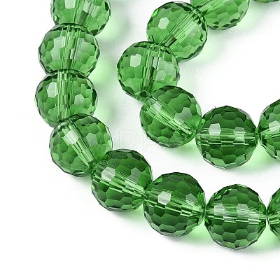 Transparent Glass Bead Strands GLAA-R095-10mm-30-1