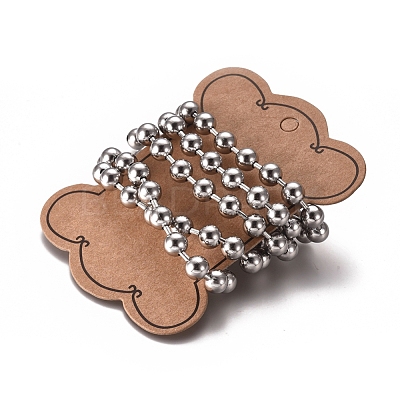 Tarnish Resistant 3.28 Feet 304 Stainless Steel Ball Chains X-CHS-E021-13L-P-1
